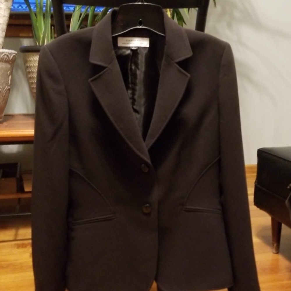 Tahari Women's Blazer Size 6 Chocolate Brown